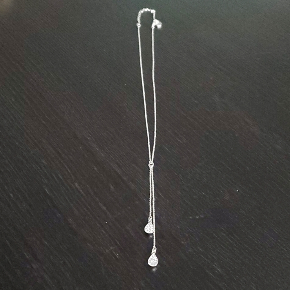 Touchstone Swarovski Crystal silver necklace
